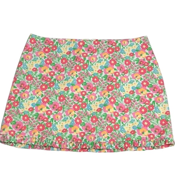 Lilly Pulitzer‎ Women’s Preppy Floral Pastel Colors Easter Spring Mini Skirt 4 - Picture 2 of 7